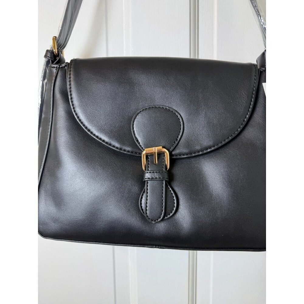 New York & Company Women's James Black Shoulder Bag NWT - Picture 2 of 14